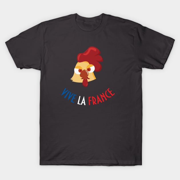 Vive la France Rooster T-Shirt by tatadonets